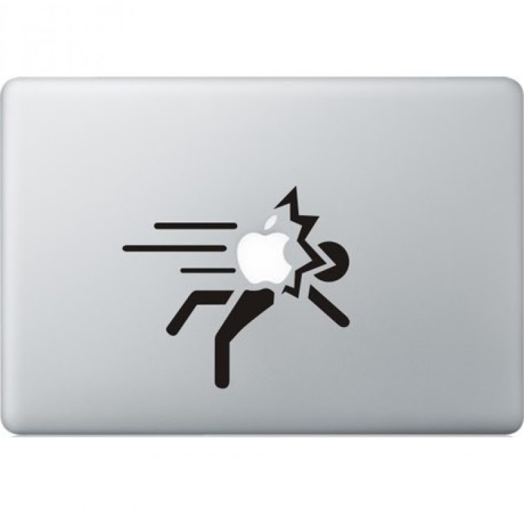 Gooiende Appels Macbook Stickers 